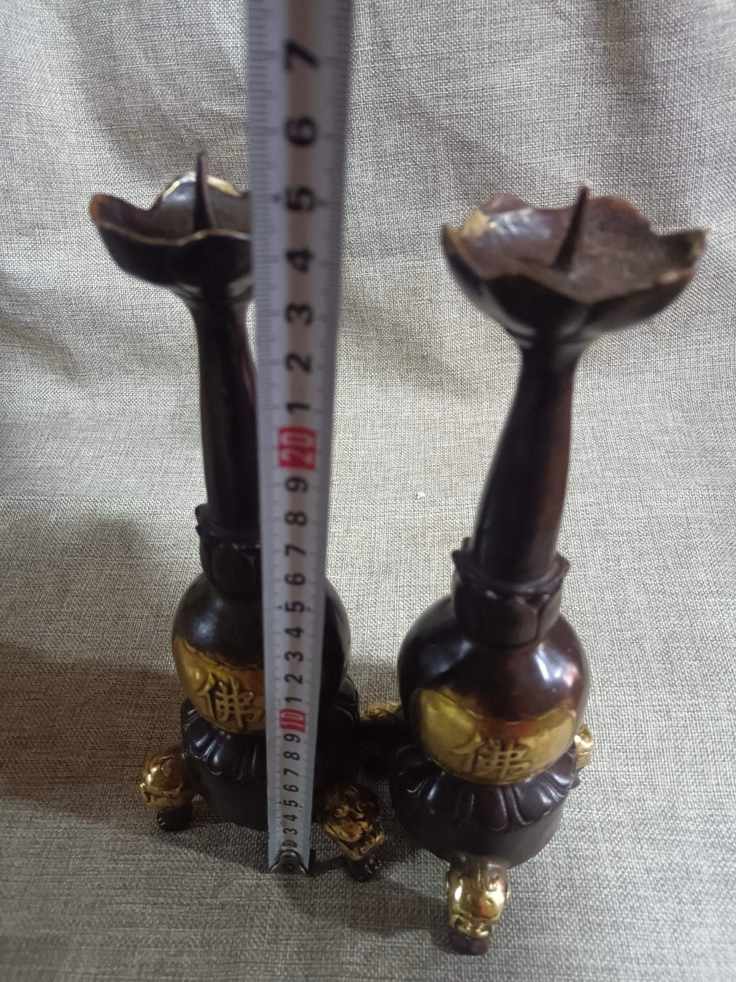 Antique copper wax platform