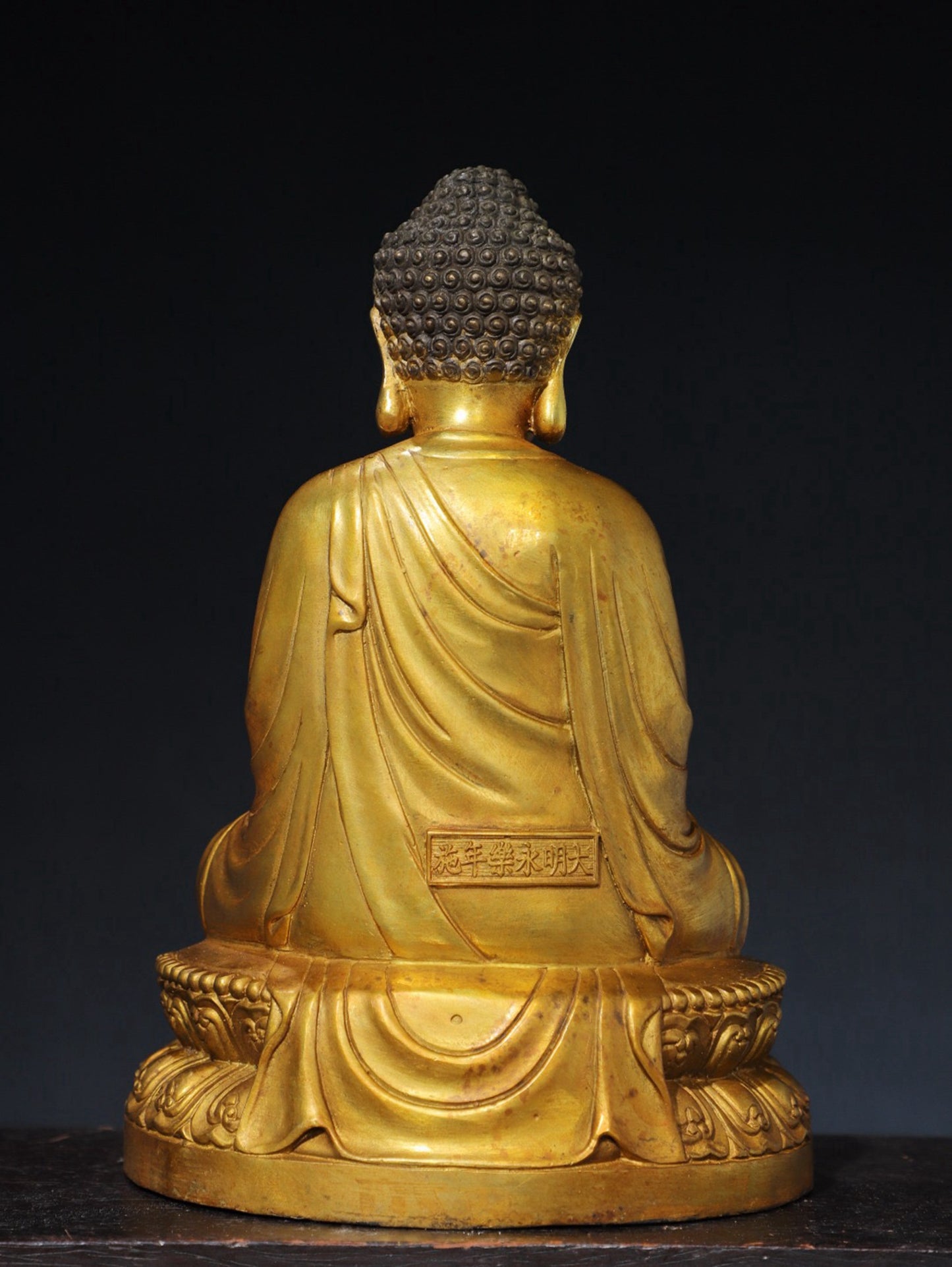 Pure copper statue of Shakyamuni Buddha