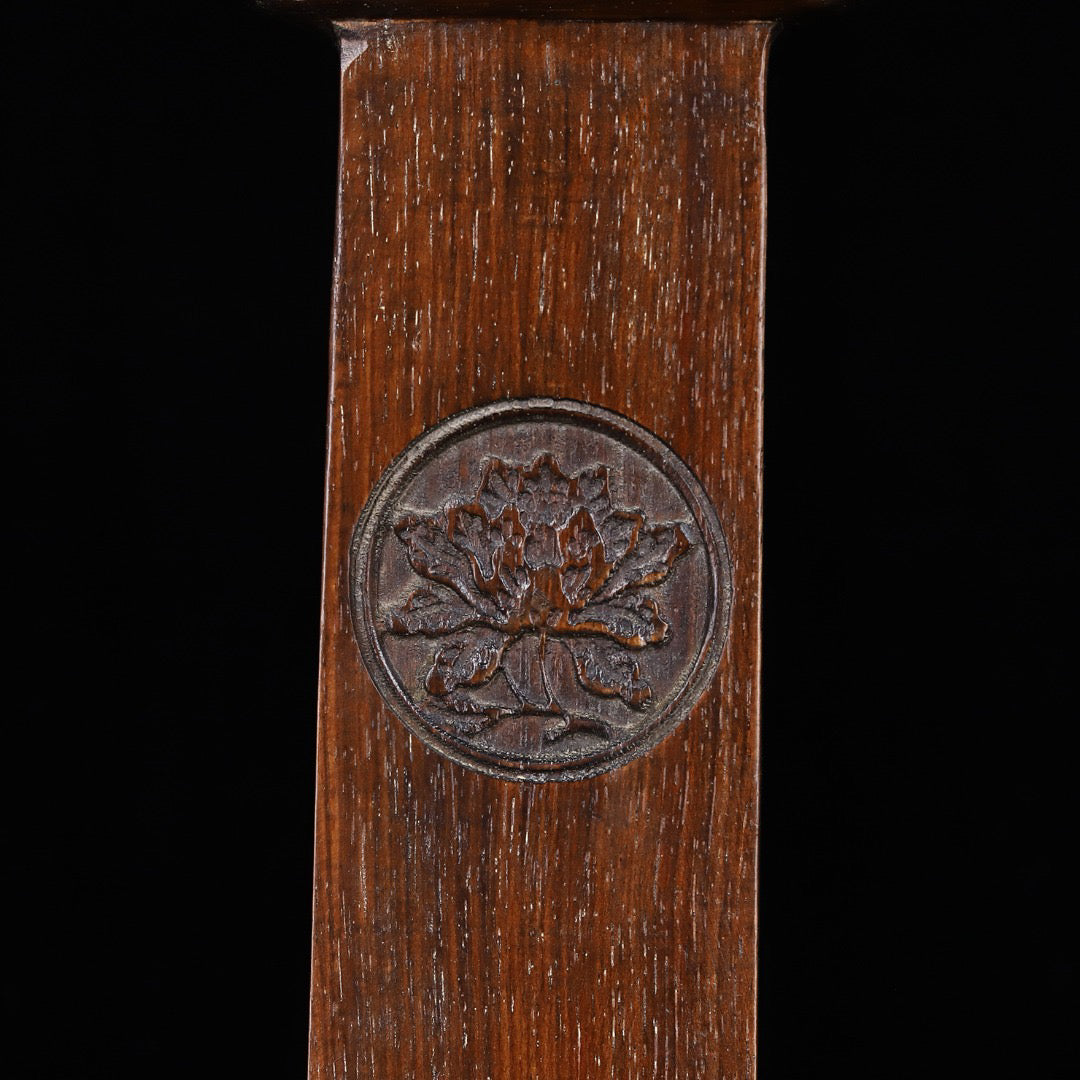 Chinese antique pear wood carved children's chairs