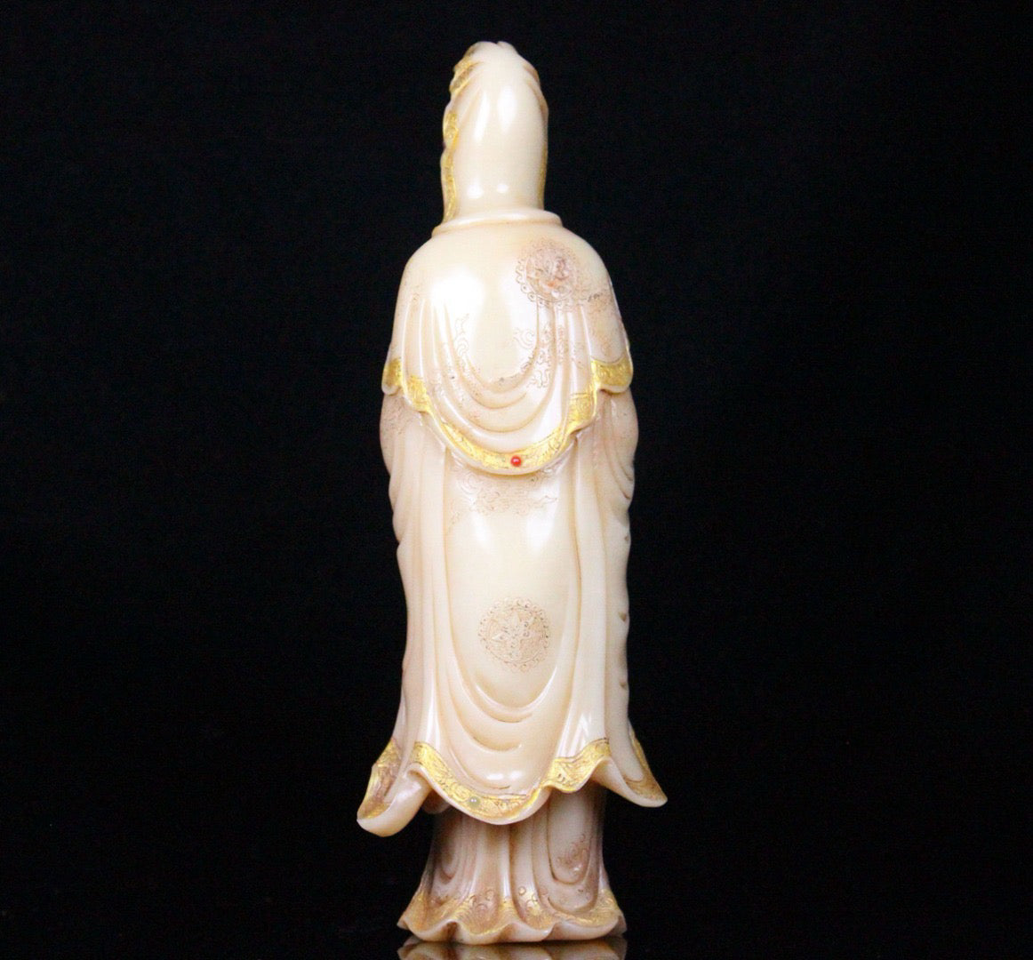 Shoushan Stone Shanbo Body Pig Oil Cream - Guanyin Decoration