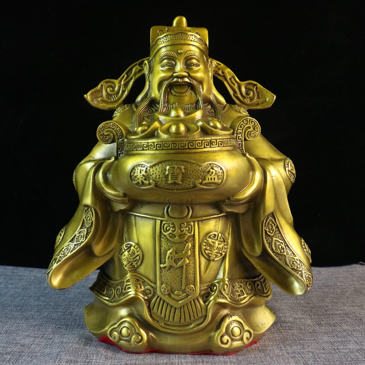 Chinese Antique Pure Copper God of Wealth