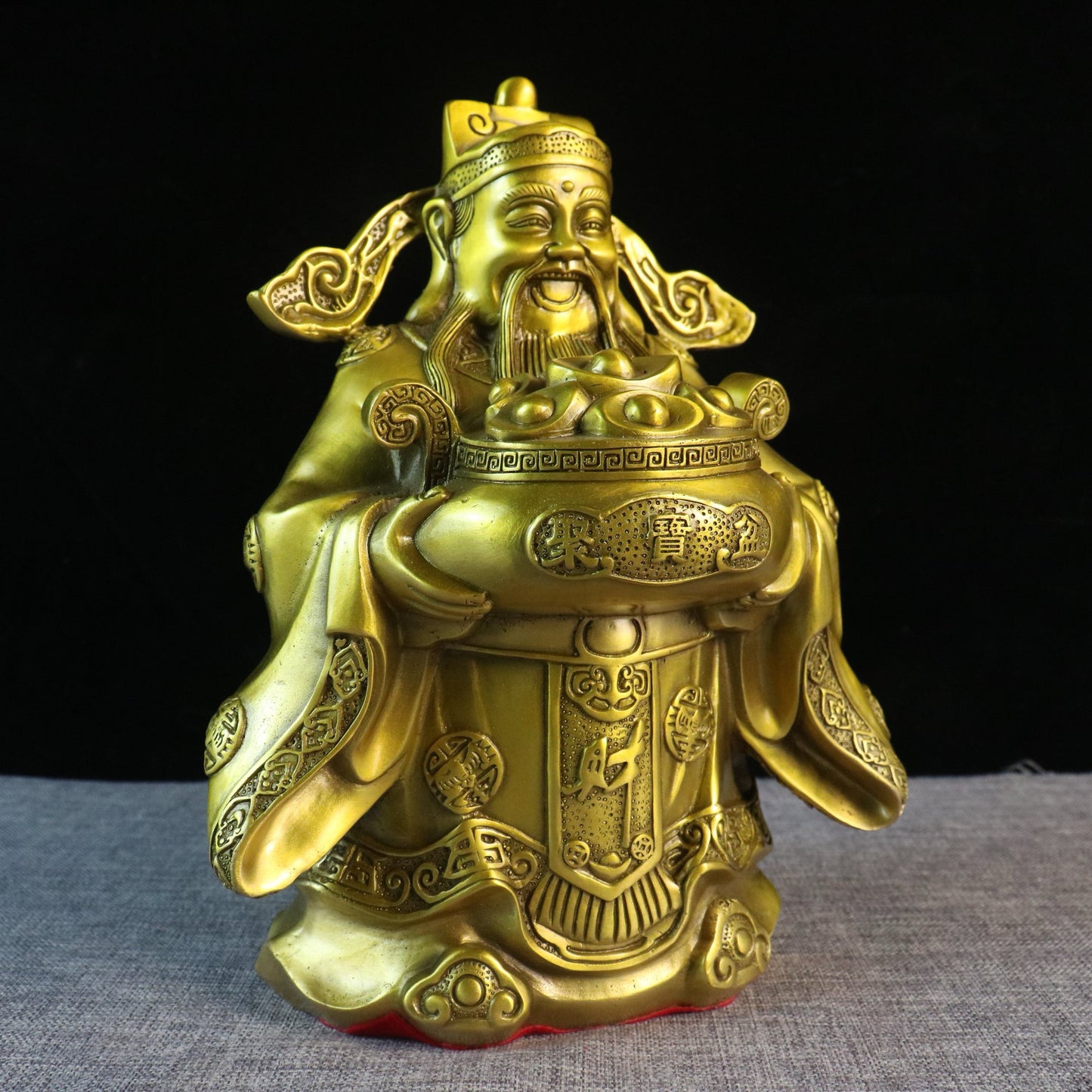 Chinese Antique Pure Copper God of Wealth