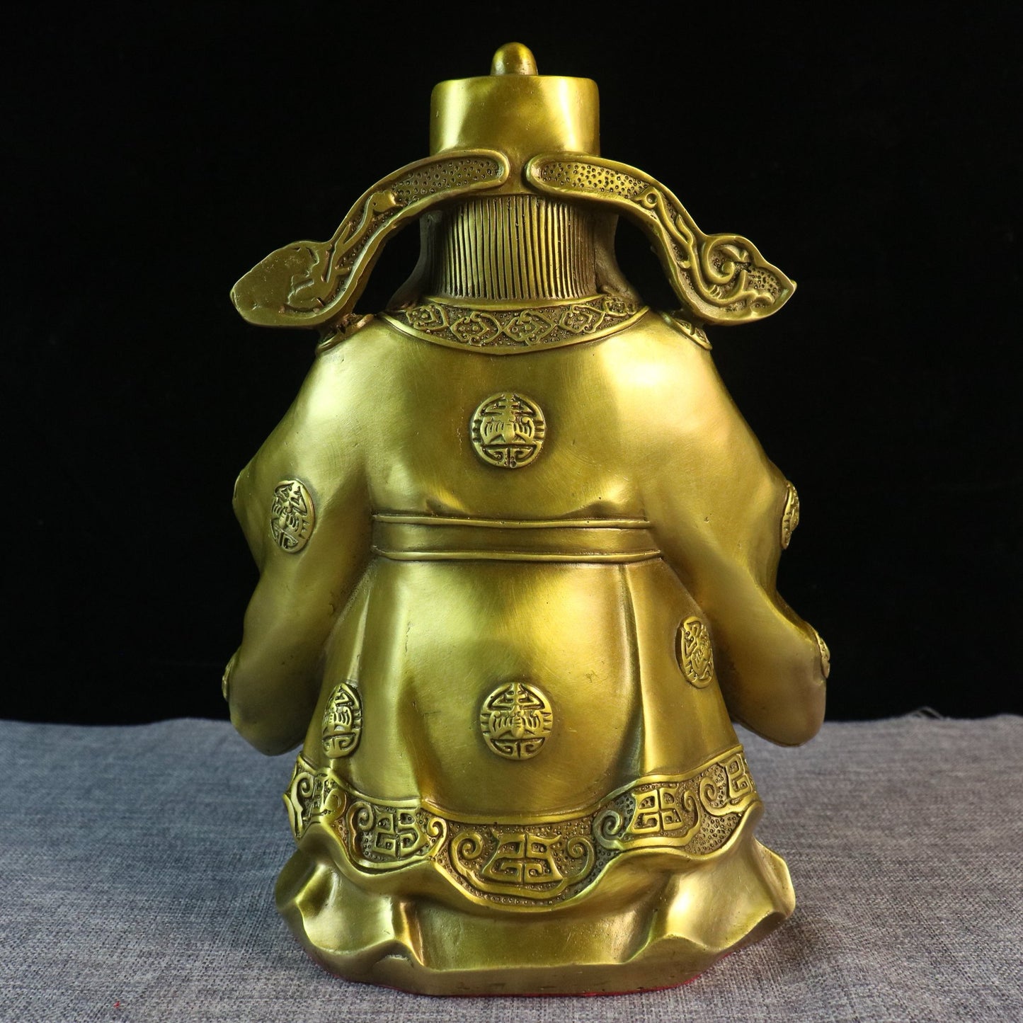 Chinese Antique Pure Copper God of Wealth
