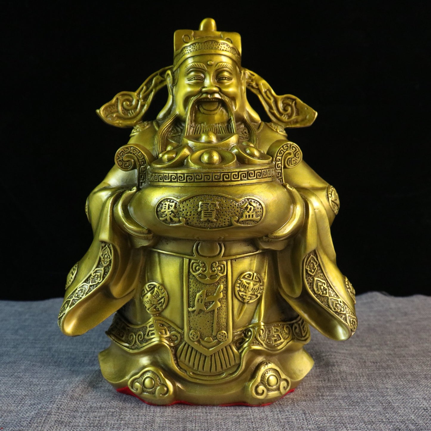Chinese Antique Pure Copper God of Wealth