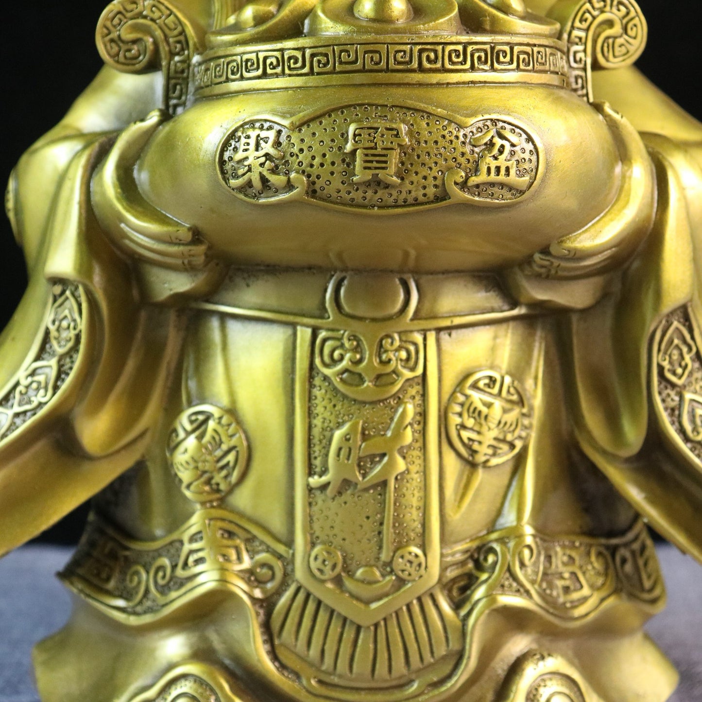 Chinese Antique Pure Copper God of Wealth