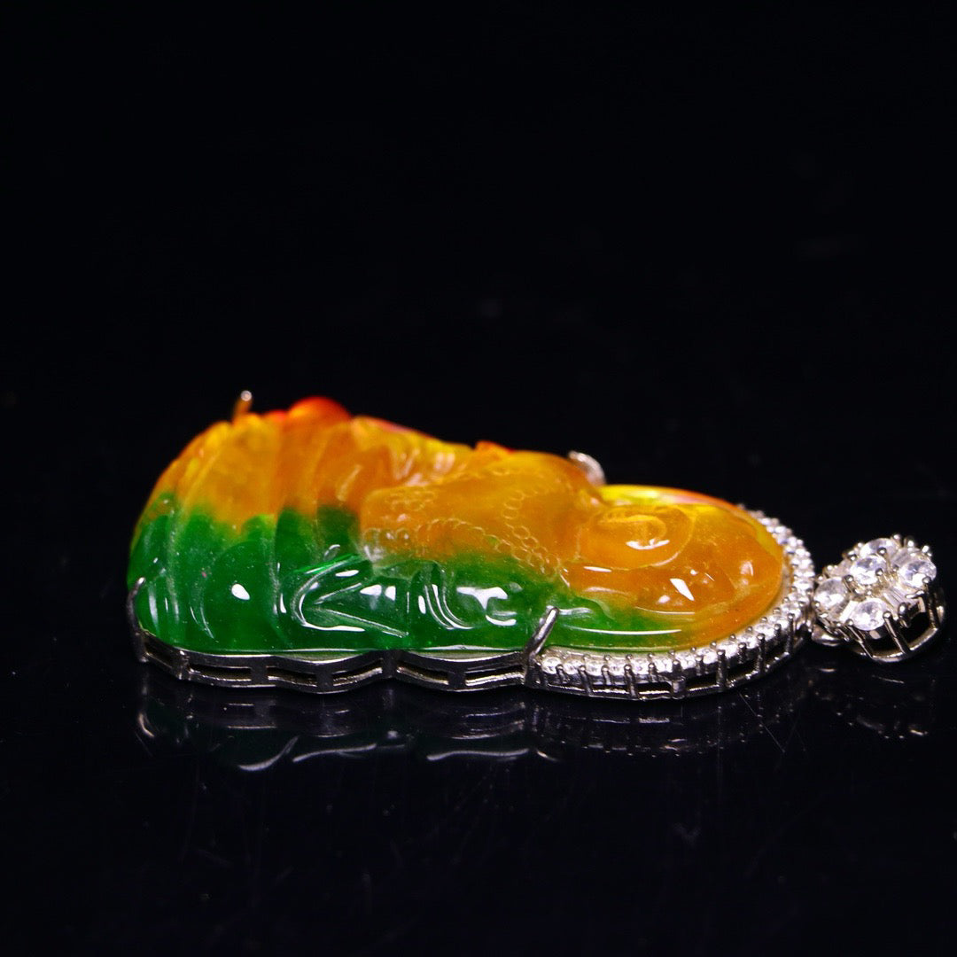 Perfect High Ice Guanyin Jade Plaque