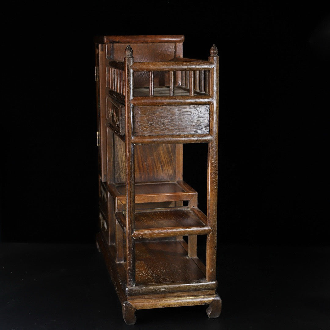 Chinese antique shell inlaid tea cabinet, dining side cabinet