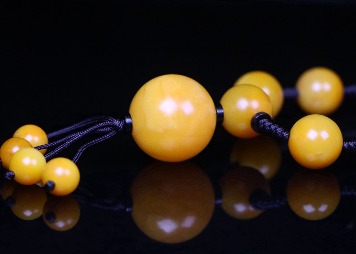 Shoushan Shitian Yellowstone Yellow Frozen Golden Yellow Necklace