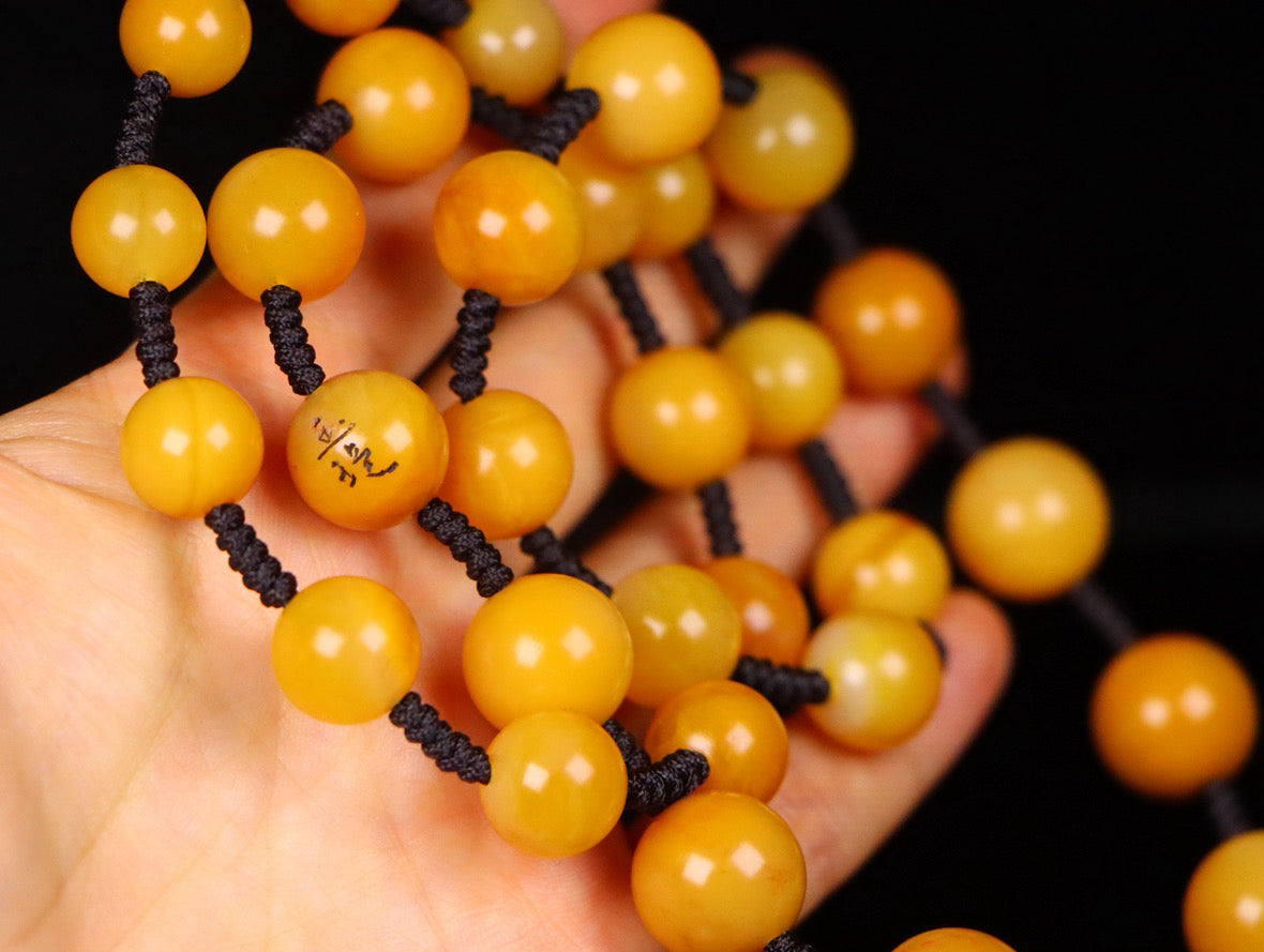 Shoushan Shitian Yellowstone Yellow Frozen Golden Yellow Necklace