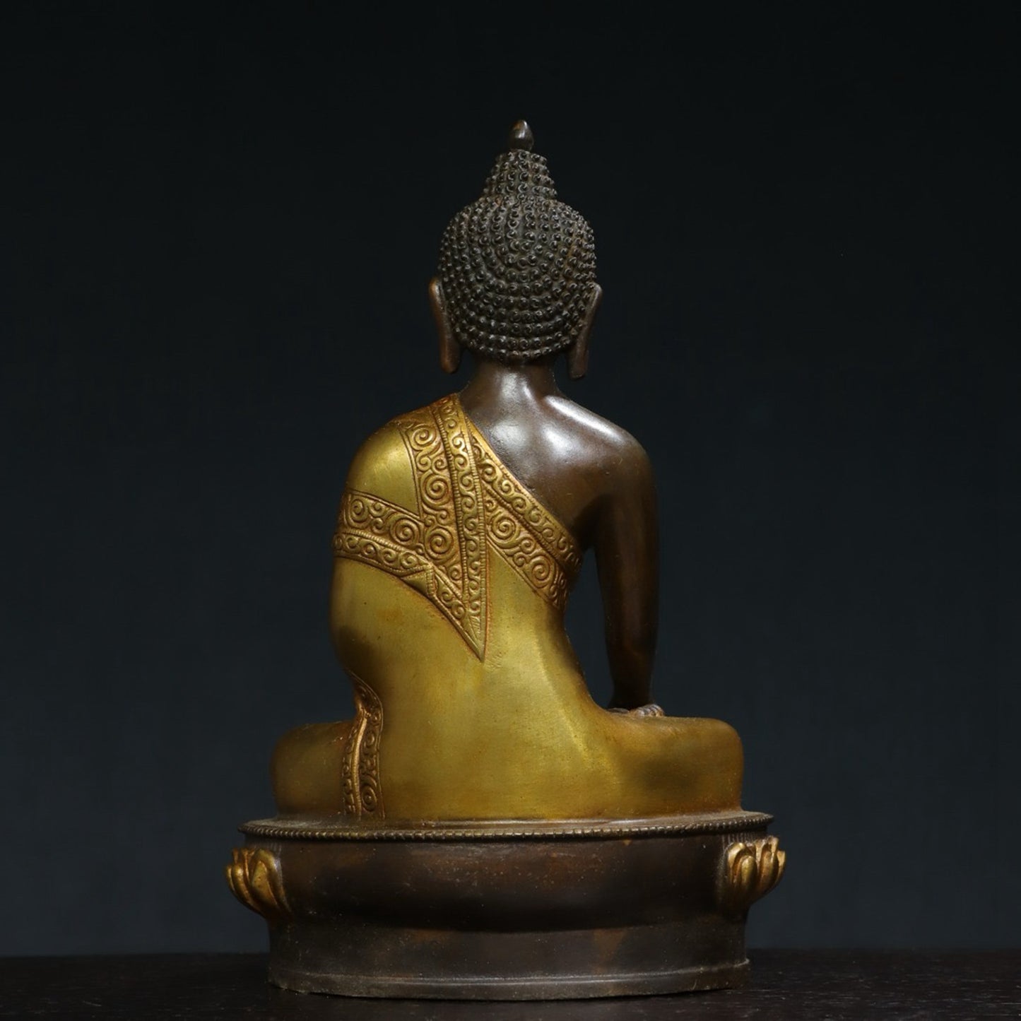 Pure copper statue of Amitabha Buddha