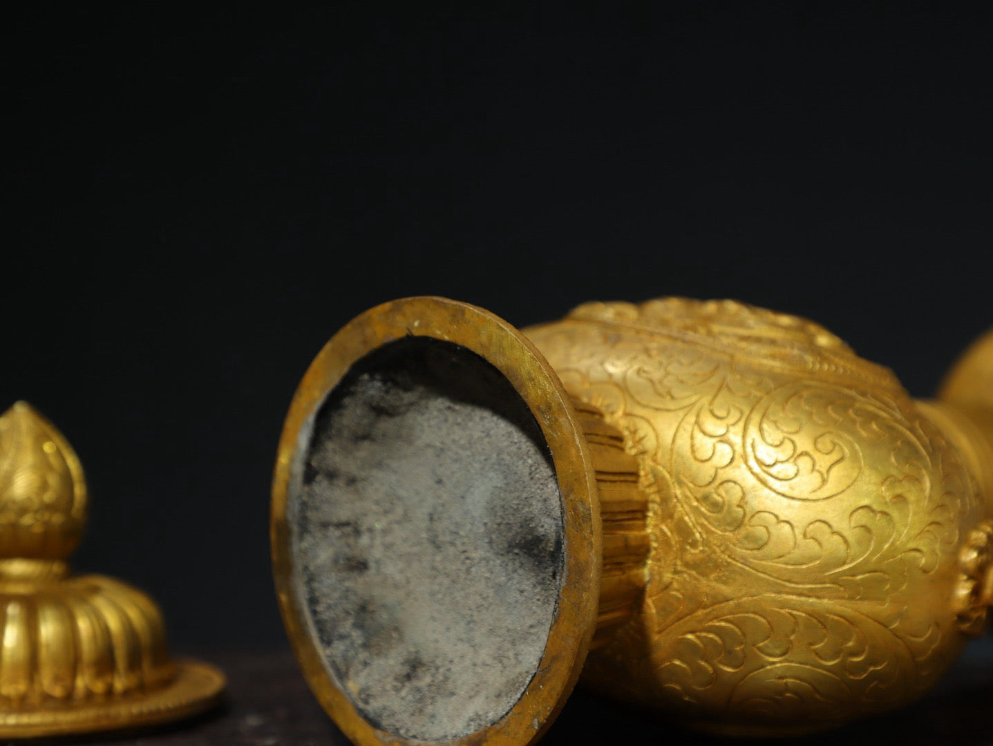 Chinese Antique Pure Copper [Dragon and Phoenix] Pot