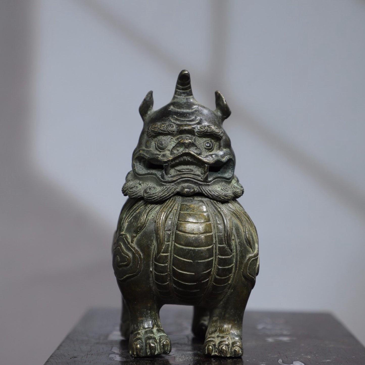 Pure copper auspicious beast incense burner