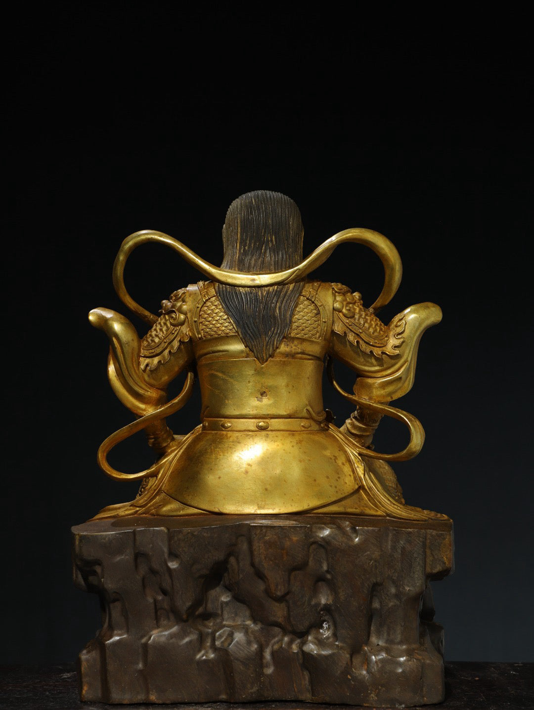 Chinese antique pure copper statue of Emperor Zhenwu