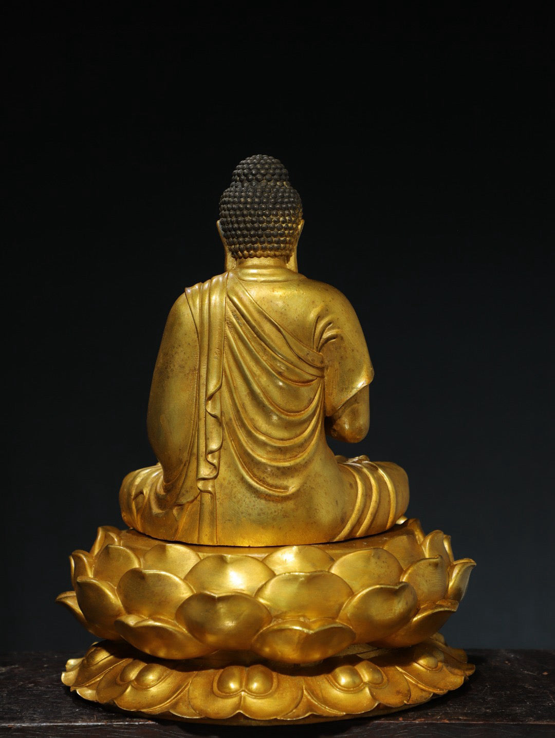 Chinese antique pure copper statue of the Great Sun Tathagata