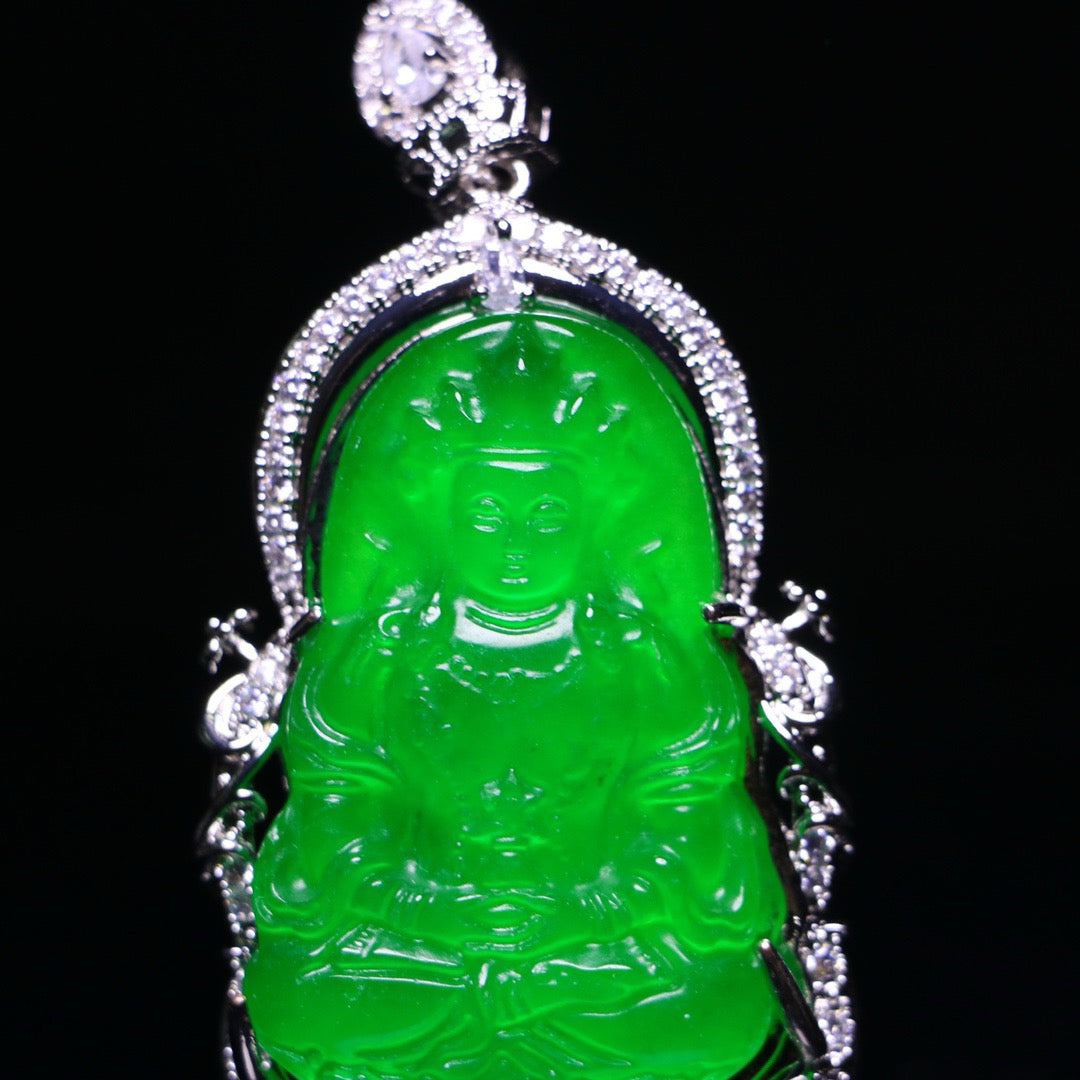 Perfect High Ice Jade Guanyin Card