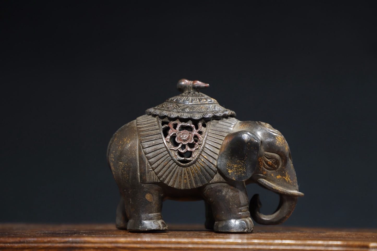 Pure copper elephant incense burner
