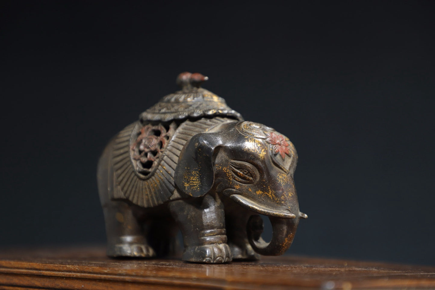 Pure copper elephant incense burner