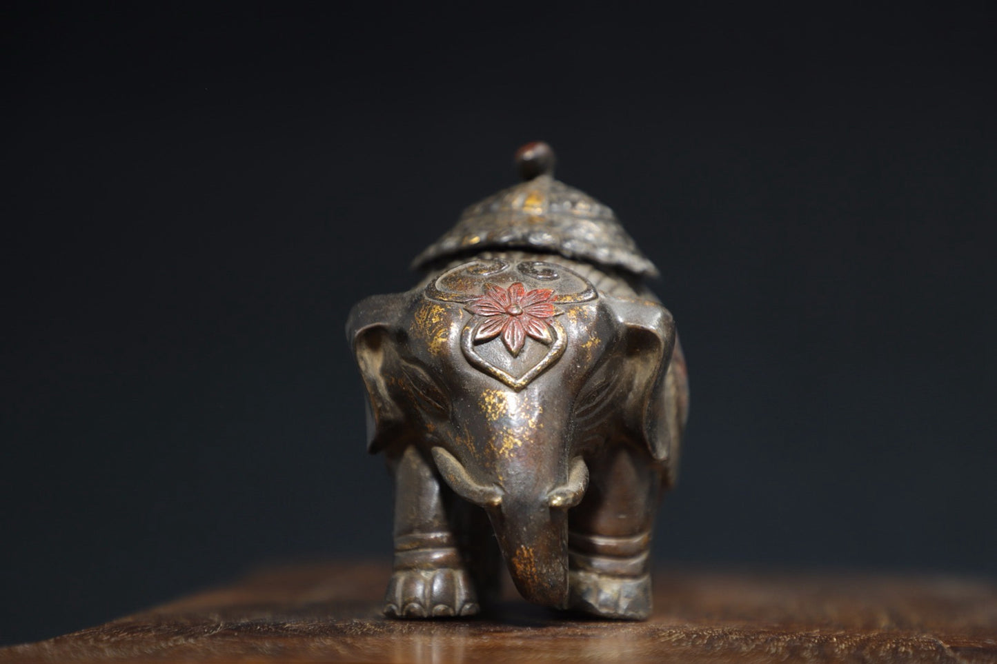 Pure copper elephant incense burner
