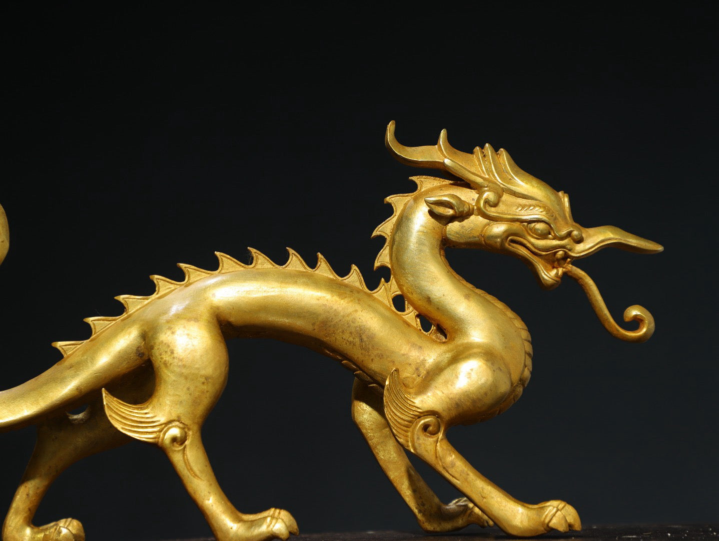 Chinese antique pure copper [dragon] copywriting ornaments