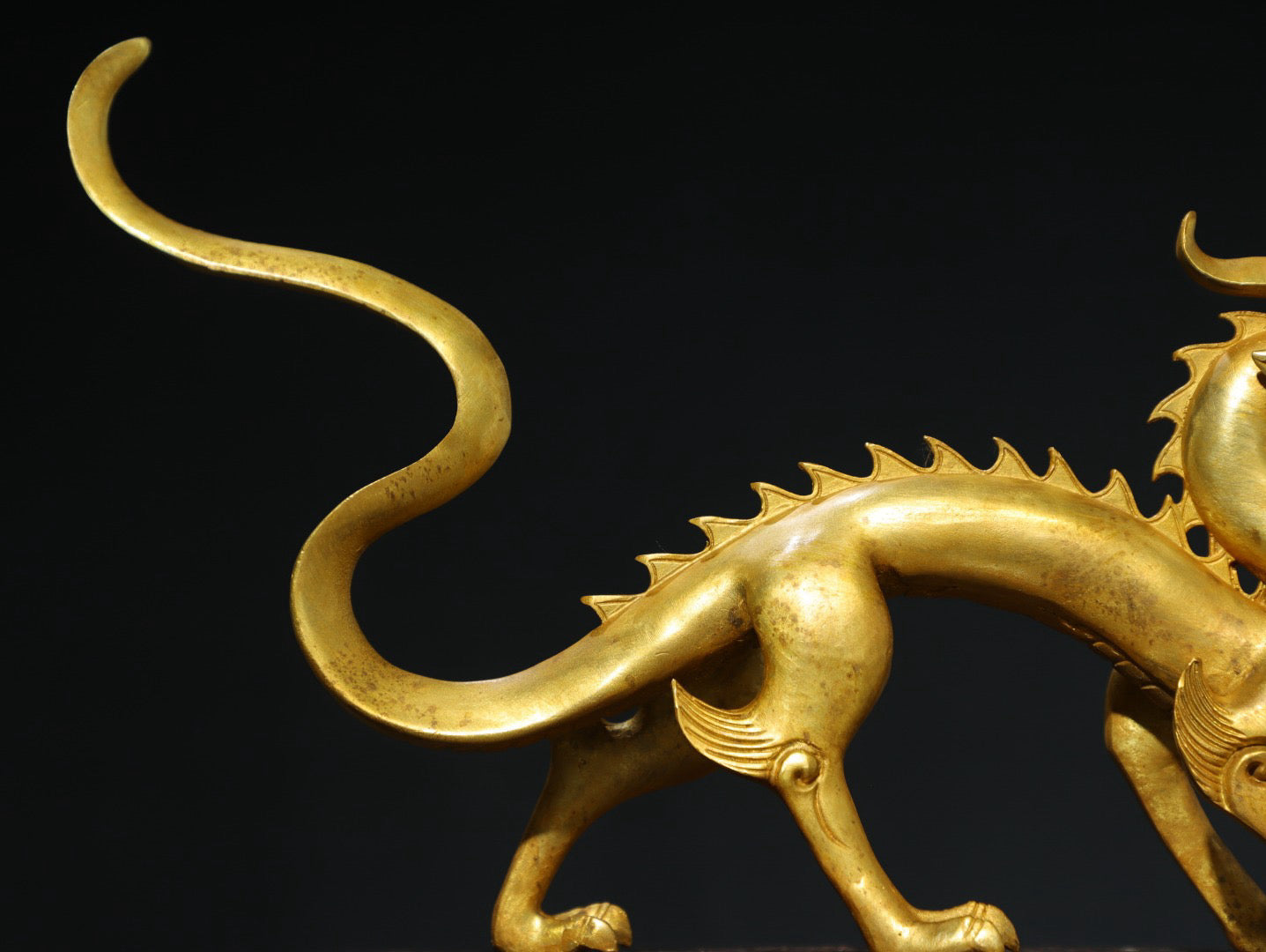 Chinese antique pure copper [dragon] copywriting ornaments