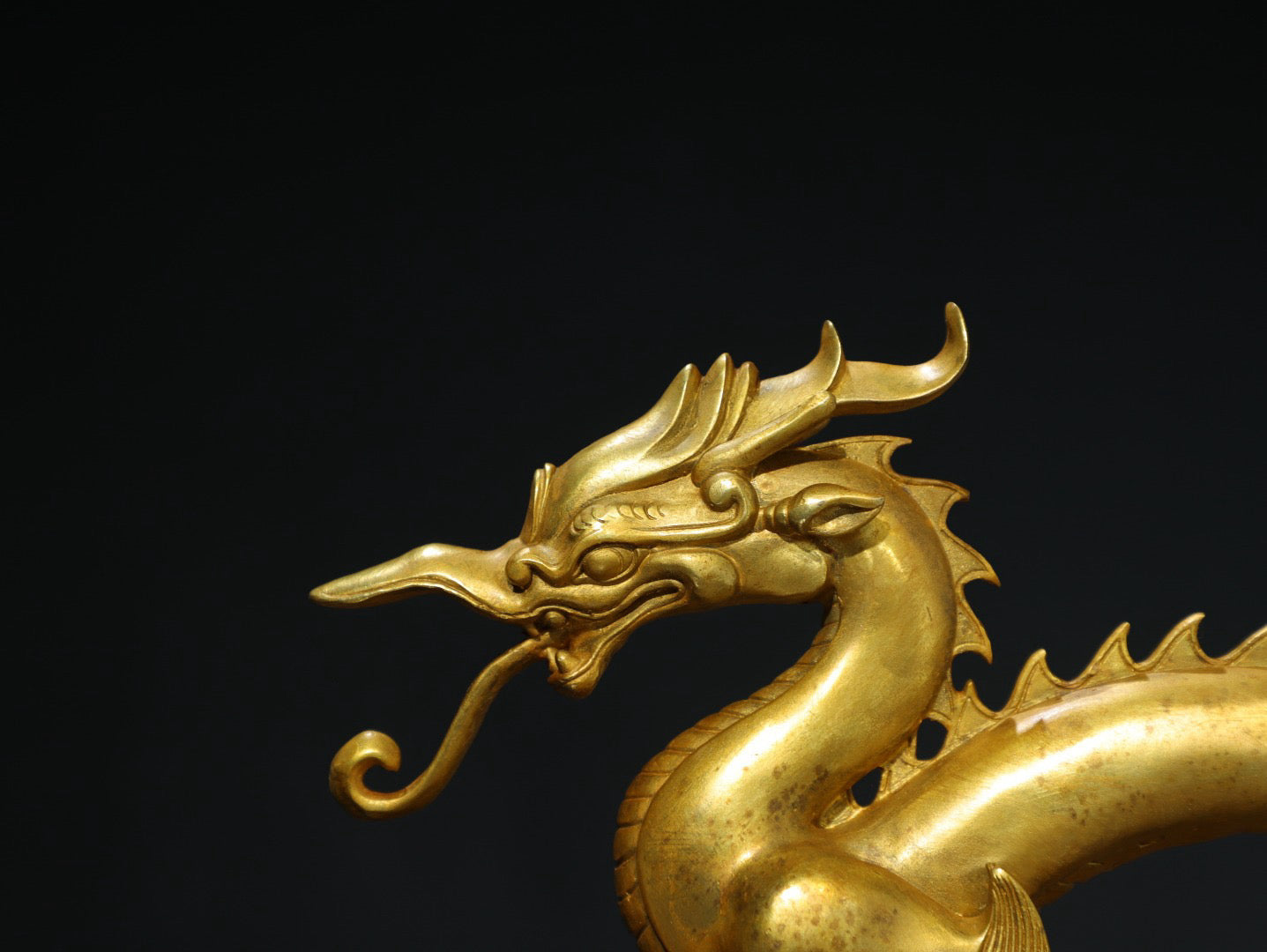 Chinese antique pure copper [dragon] copywriting ornaments