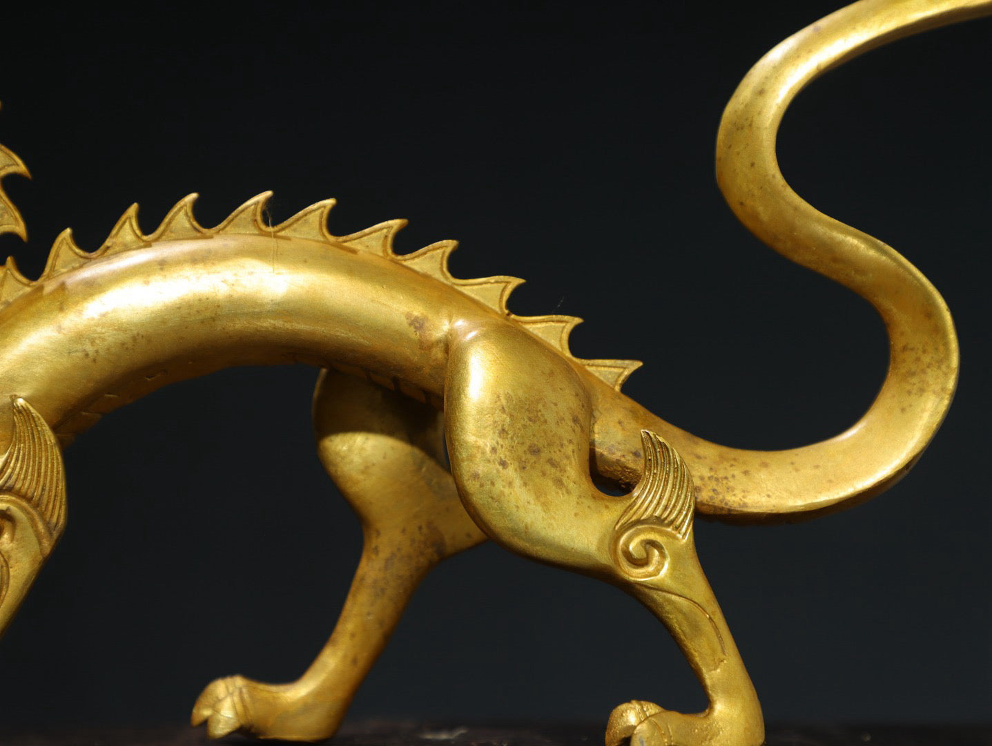 Chinese antique pure copper [dragon] copywriting ornaments
