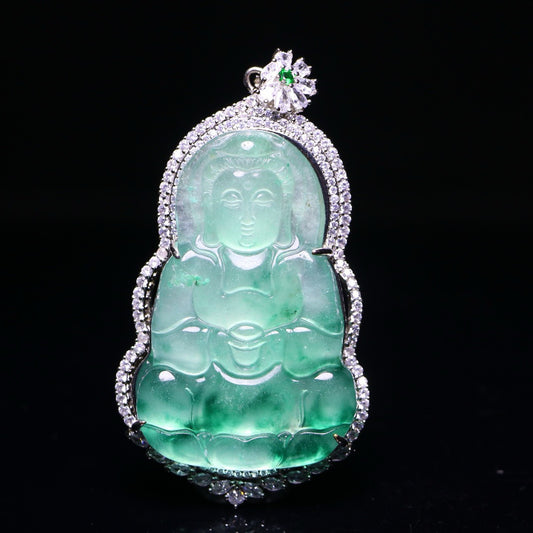 Perfect High Ice Jade Guanyin Card