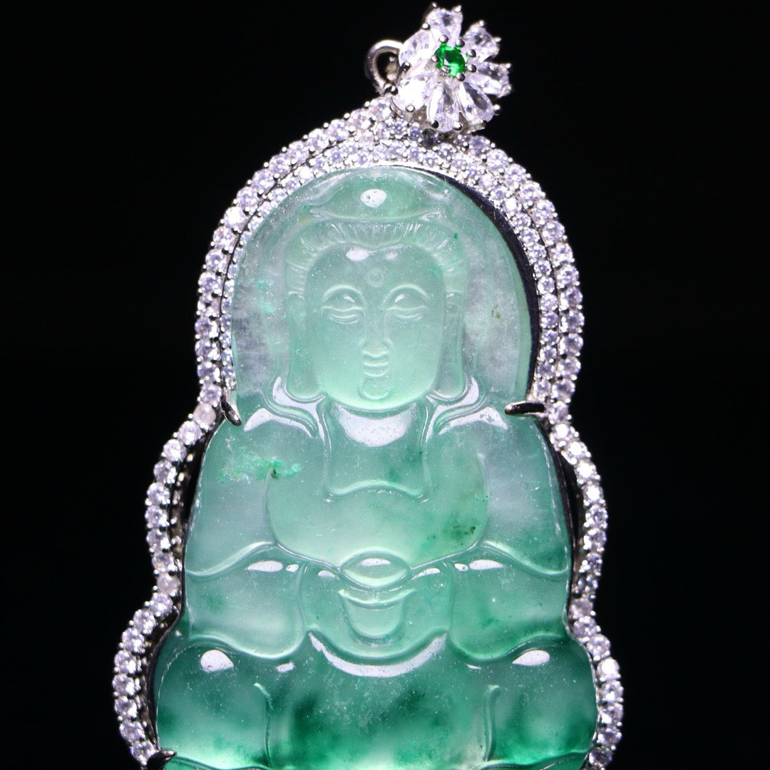 Perfect High Ice Jade Guanyin Card