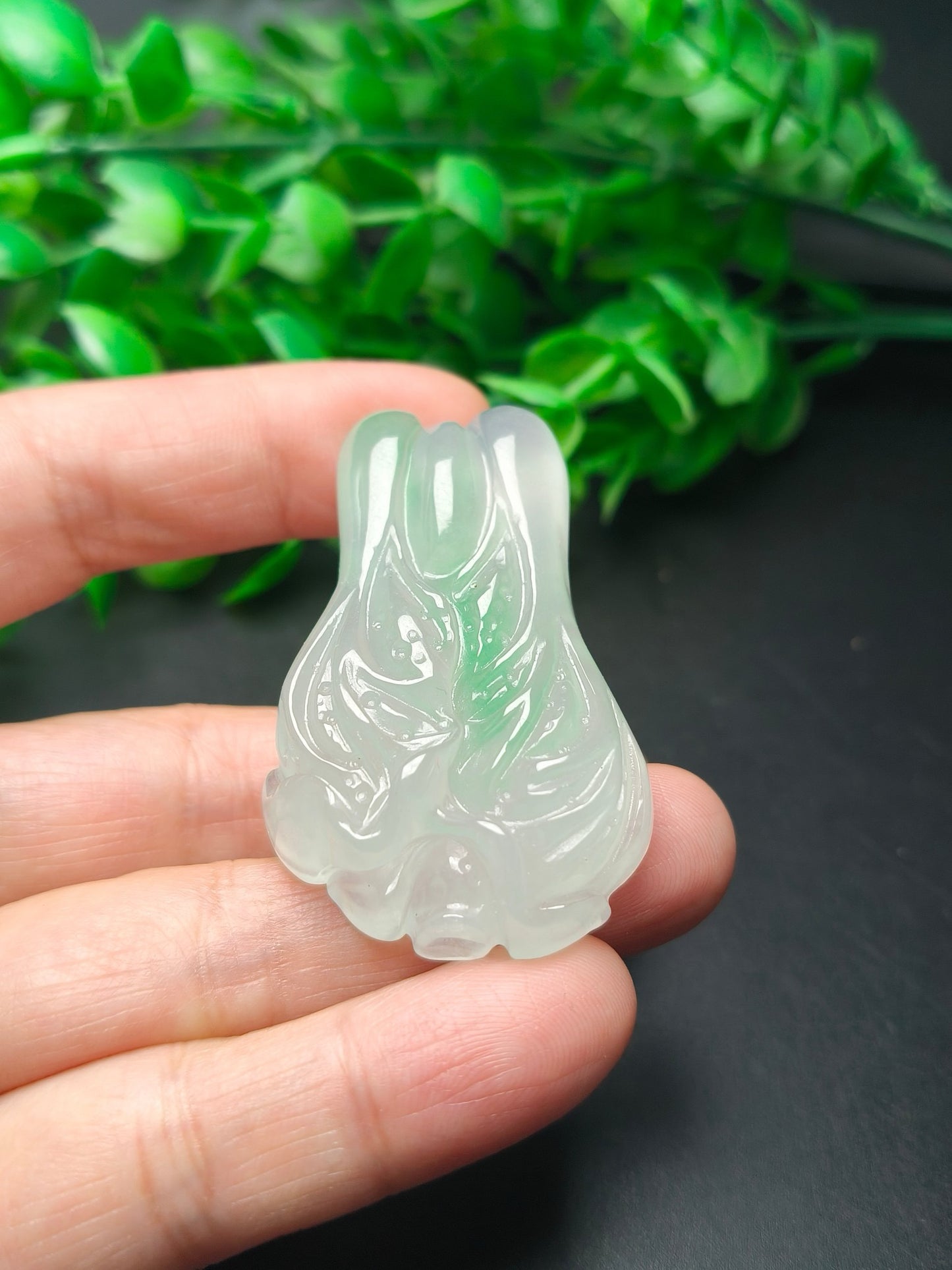 Ice floating green three-dimensional cabbage