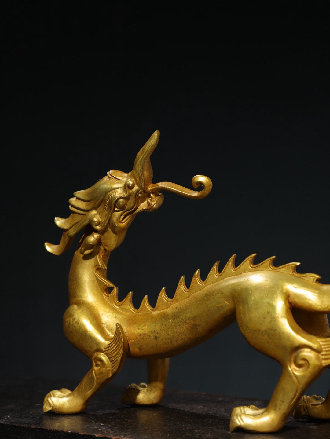 Chinese antique pure copper [dragon] copywriting ornaments
