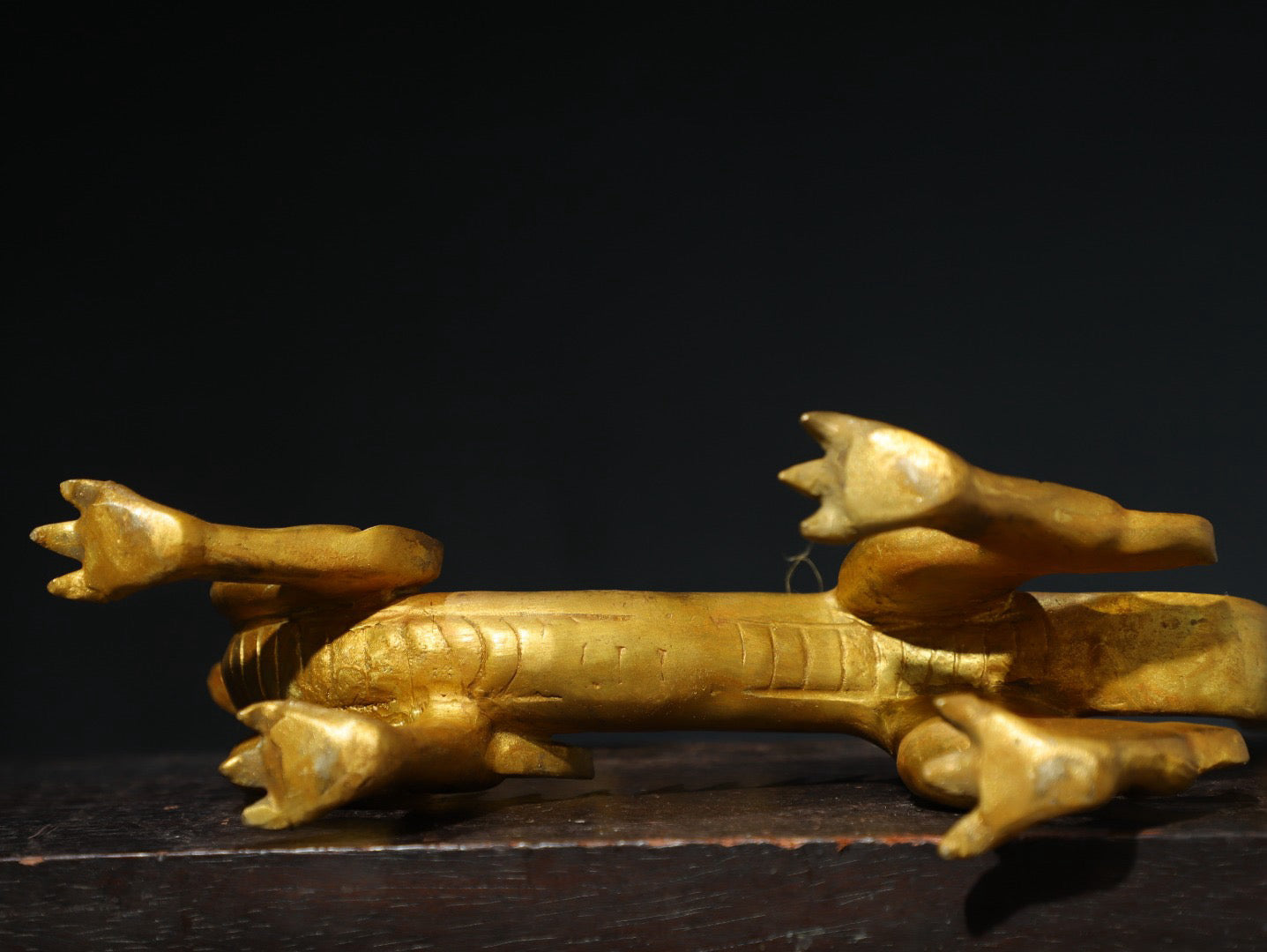 Chinese antique pure copper [dragon] copywriting ornaments