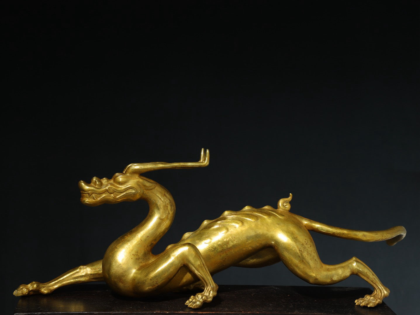 Chinese antique pure copper [dragon] copywriting ornaments