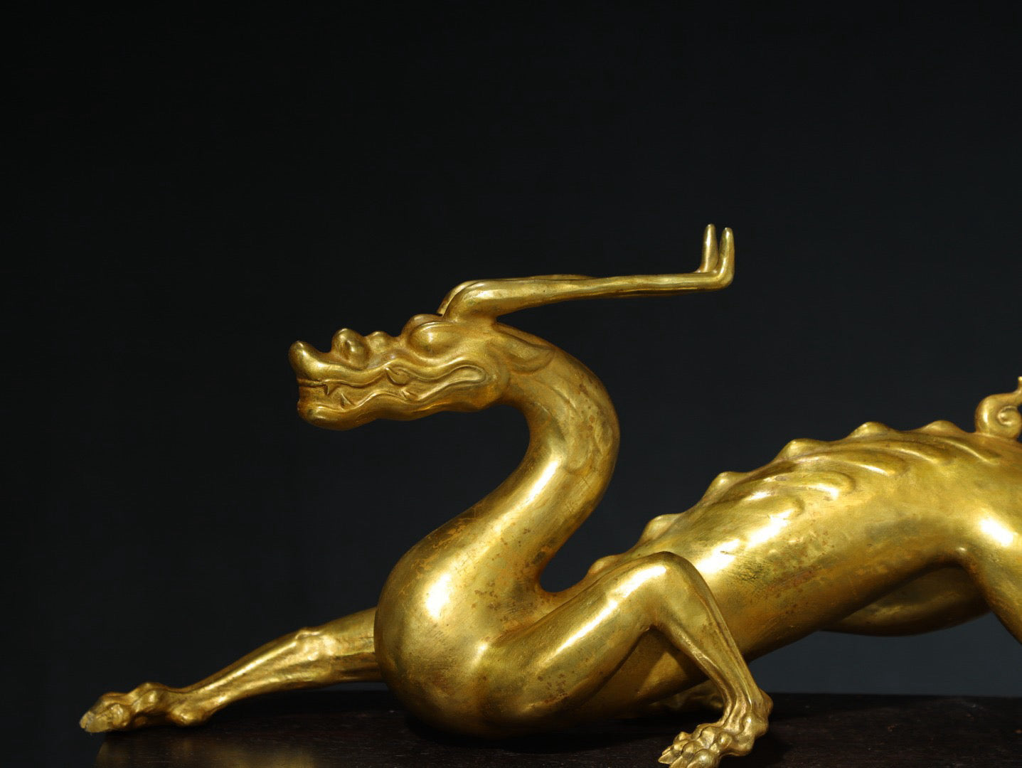 Chinese antique pure copper [dragon] copywriting ornaments