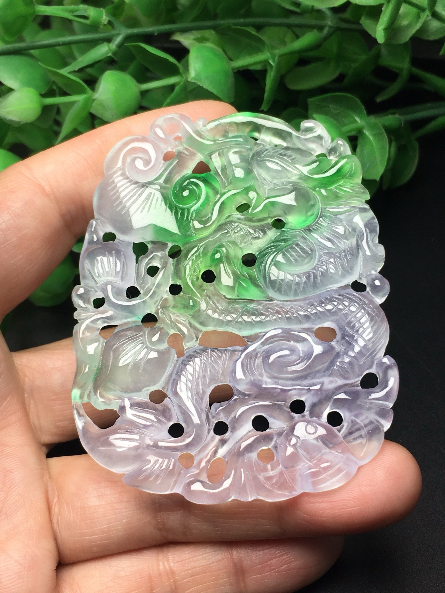 Ice Drifting Green Hollow Dragon Card