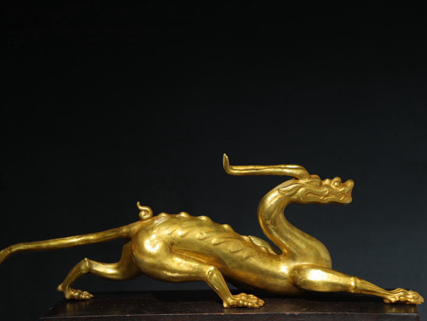Chinese antique pure copper [dragon] copywriting ornaments
