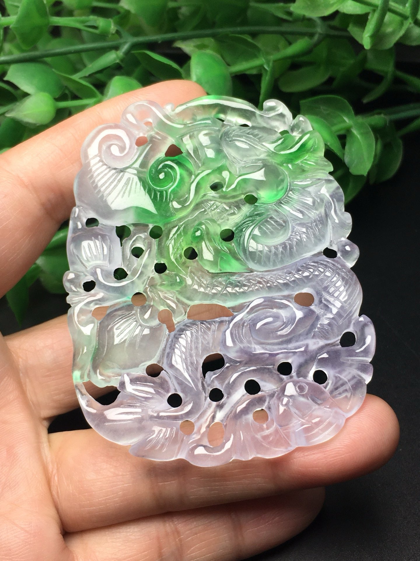 Ice Drifting Green Hollow Dragon Card