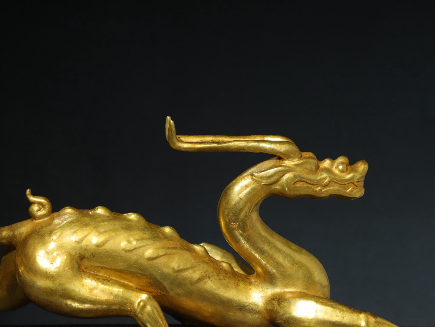 Chinese antique pure copper [dragon] copywriting ornaments