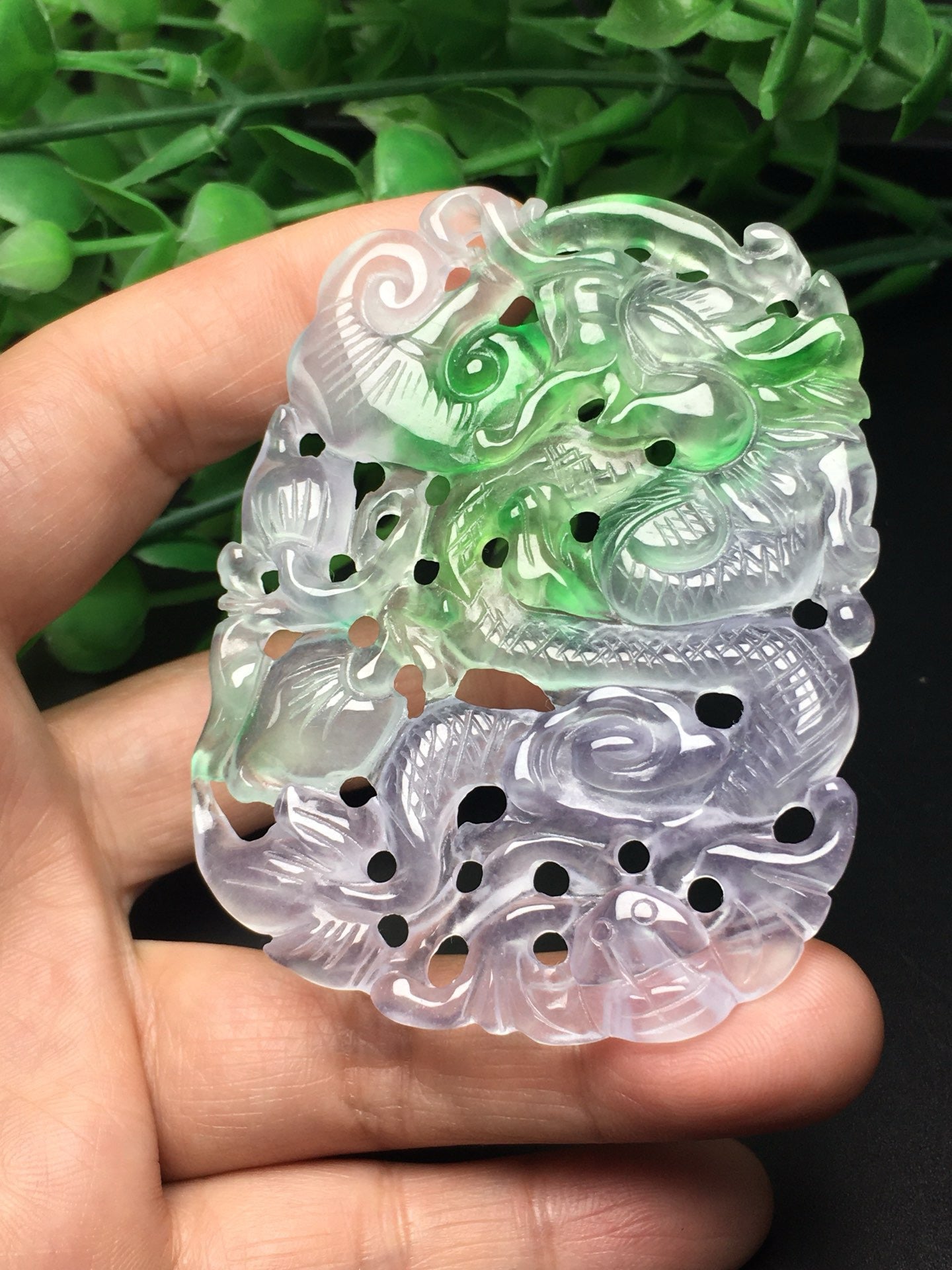 Ice Drifting Green Hollow Dragon Card