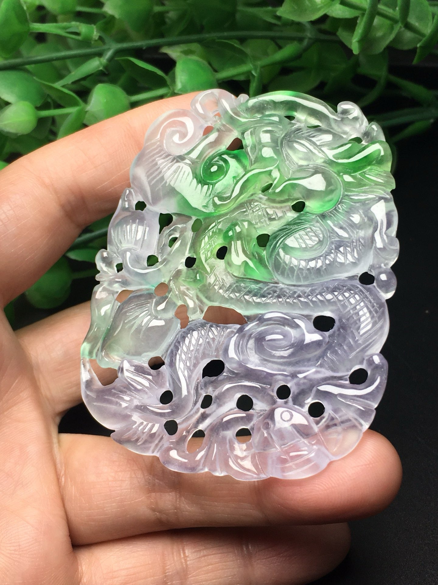 Ice Drifting Green Hollow Dragon Card