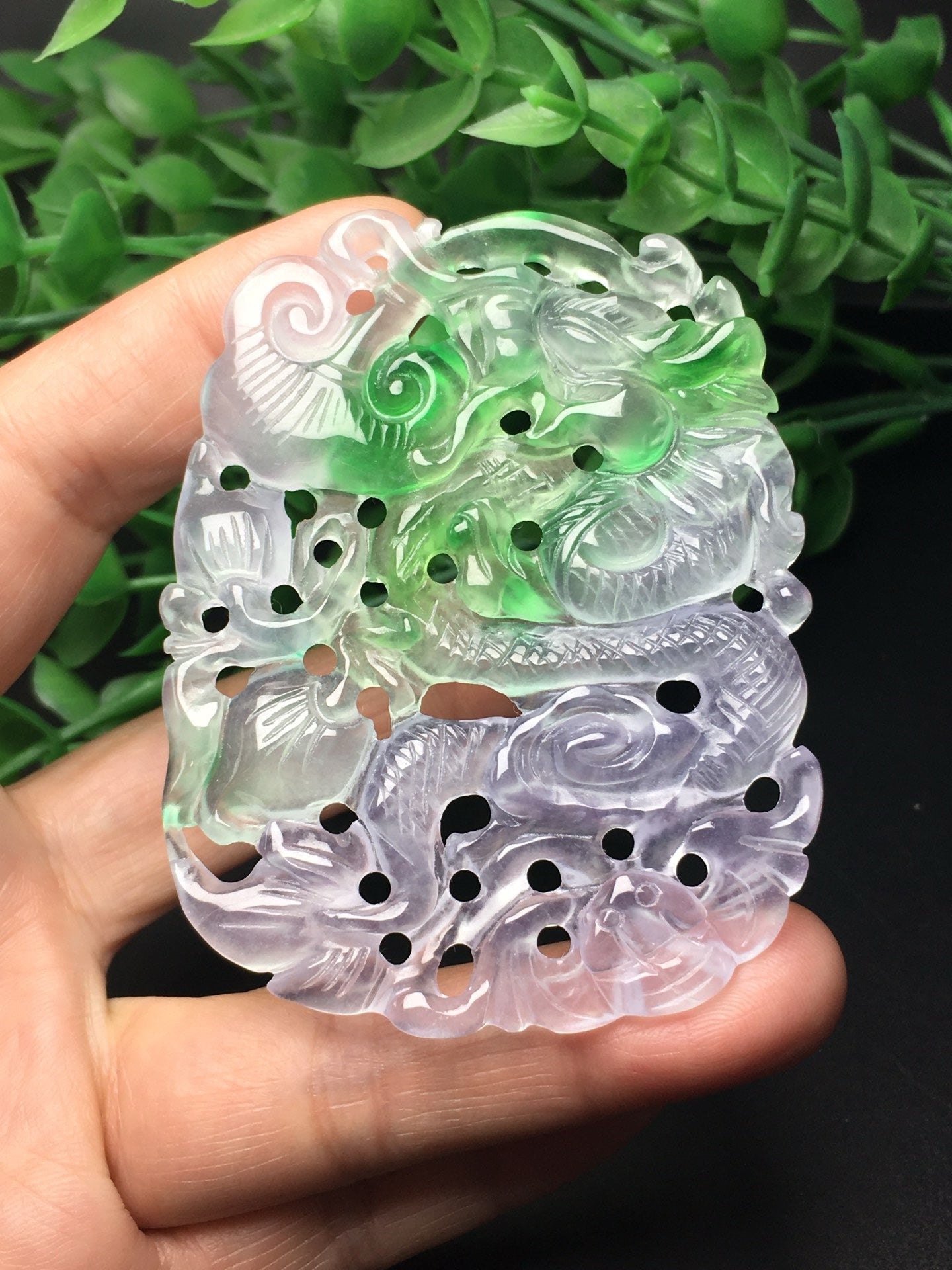 Ice Drifting Green Hollow Dragon Card