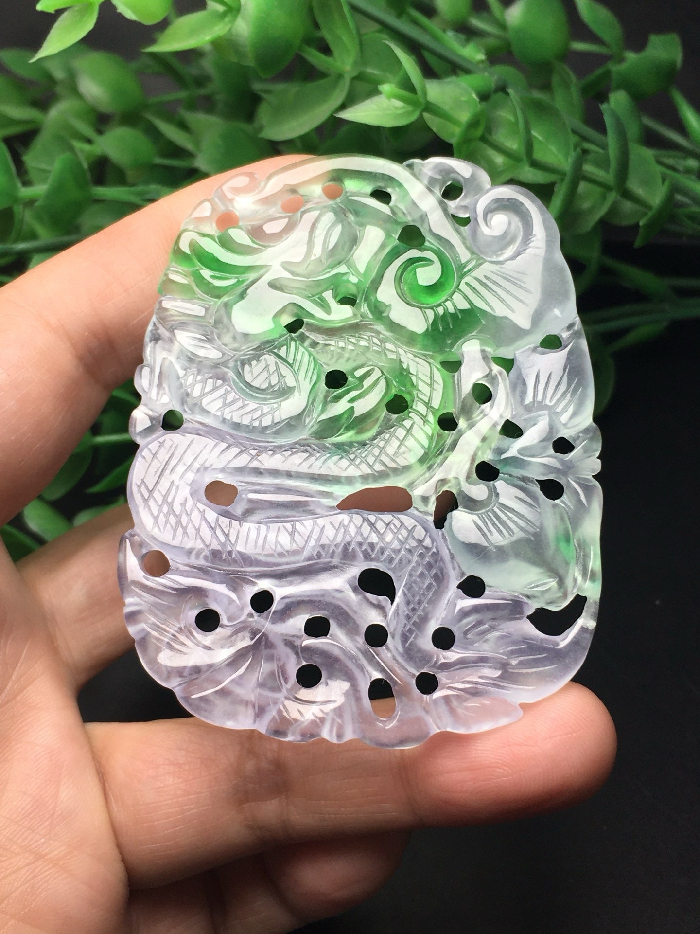 Ice Drifting Green Hollow Dragon Card