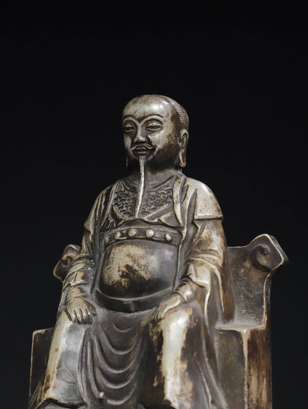 Chinese antique pure copper Buddha statue of Emperor Zhenwu