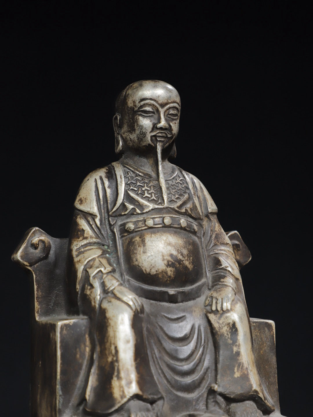 Chinese antique pure copper Buddha statue of Emperor Zhenwu