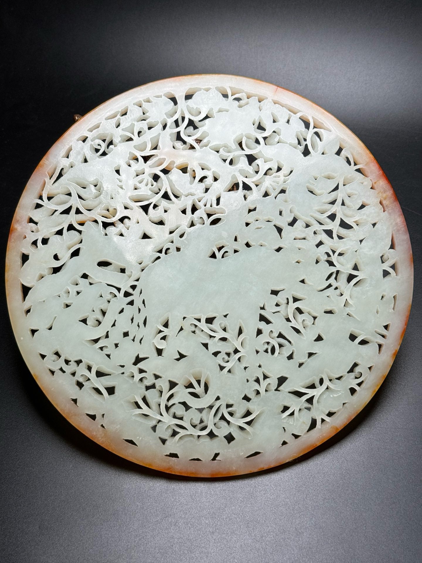 Hotan Jade Liao Gold Jade Plate