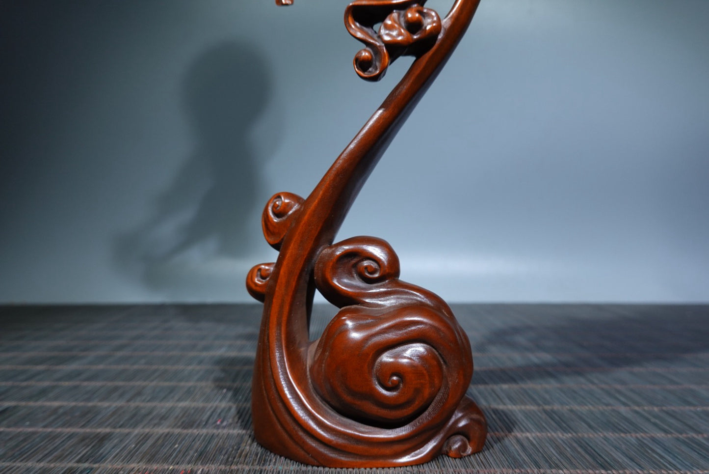 Collection of boxwood carvings with flying Chang'e in the sky
