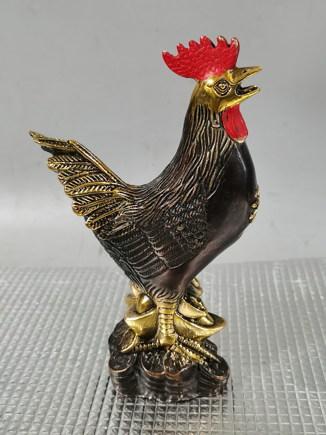 Gilded Lucky Chicken Ornament