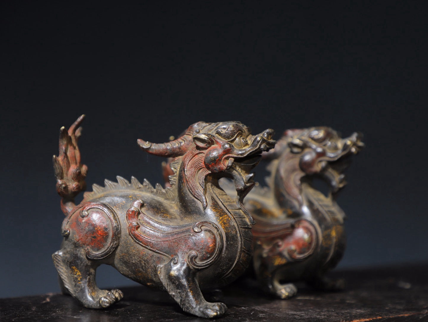 Pure copper auspicious beast ornaments