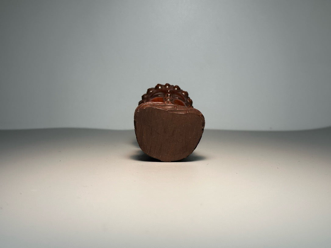 Chinese antique boxwood carving with exquisite craftsmanship to carve baby Buddha