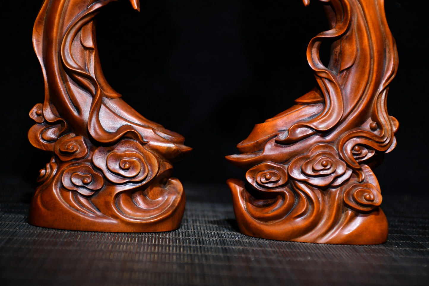 Collected Huangyang Wood Exquisite Carving of Dunhuang Flying Beauty