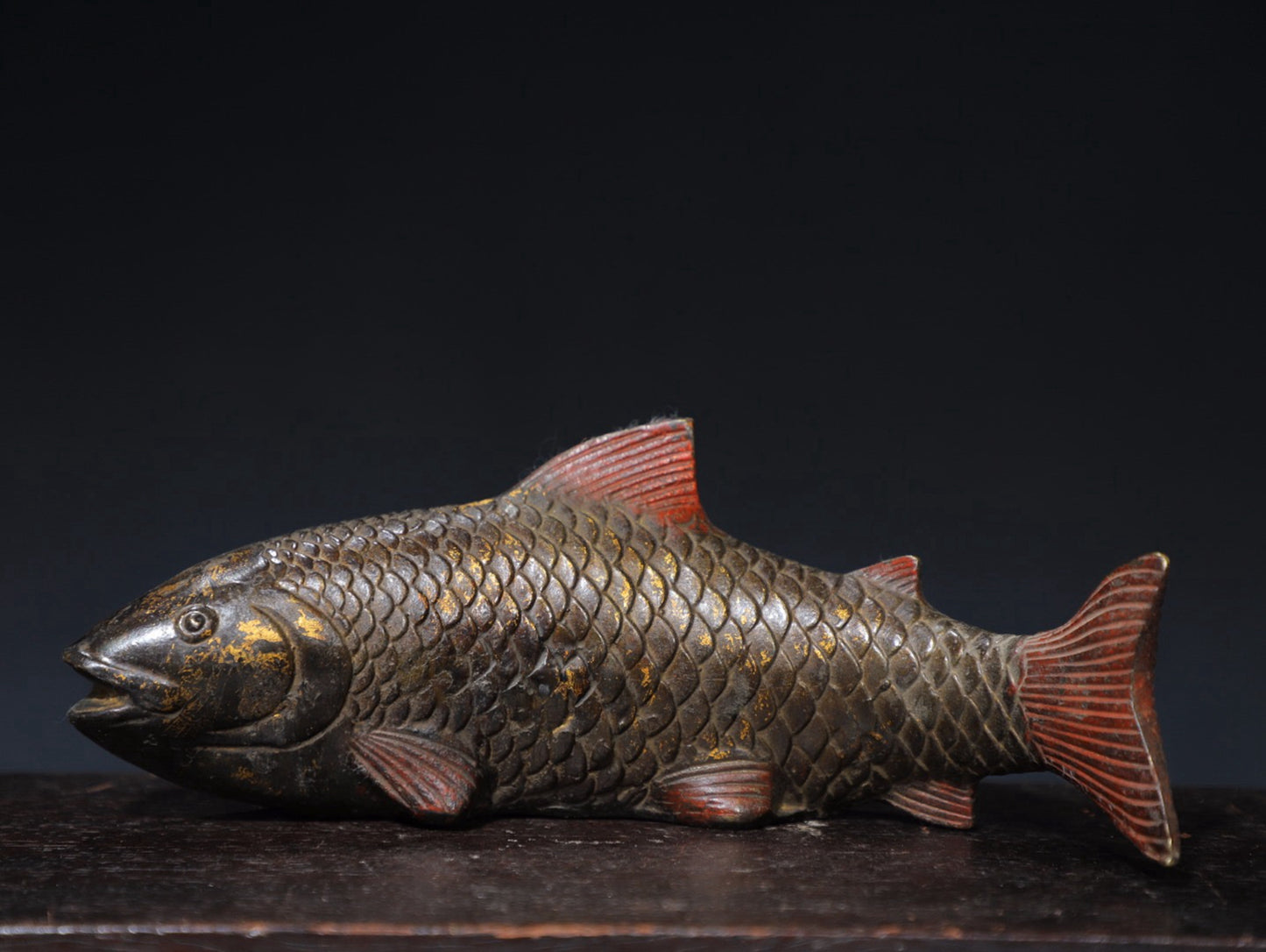 Pure copper carp ornament